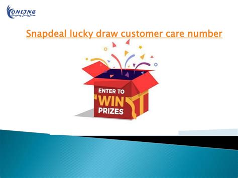 PPT – Snapdeal lucky draw PowerPoint presentation .